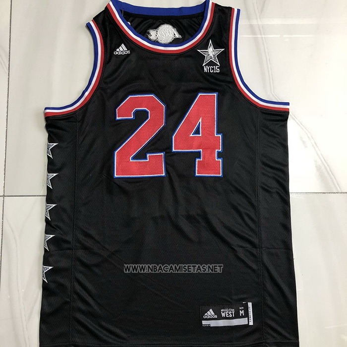Camiseta All Star 2015 Kobe Bryant NO 24 Negro